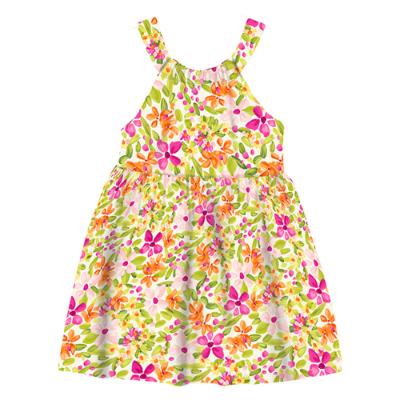 Picture of Mayoral Mini Girls Floral Dress - Fuchsia Pink