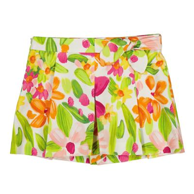 Picture of Mayoral Mini Girls Floral Shorts - Fuchsia Pink