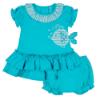 Picture of Little A Kim Little Fish Dress & Knickers Set - Aruba Blue