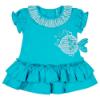 Picture of Little A Kim Little Fish Dress & Knickers Set - Aruba Blue