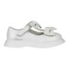 Picture of Little A Beau Double Bow T Bar Shoe  - Bright White