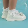 Picture of Little A Beau Double Bow T Bar Shoe  - Bright White