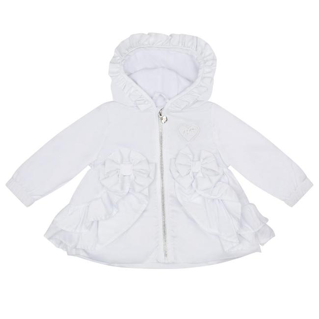 Picture of Little A Jillie Little Fish Summer Jacket With Frills - Bright White