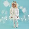 Picture of Little A Jillie Little Fish Summer Jacket With Frills - Bright White