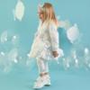 Picture of Little A Jillie Little Fish Summer Jacket With Frills - Bright White
