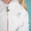 Picture of Little A Jillie Little Fish Summer Jacket With Frills - Bright White