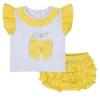 Picture of Little A Jazzy Pastel Hearts Jam Pant Set - Lemon Cake