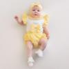 Picture of Little A Jazzy Pastel Hearts Jam Pant Set - Lemon Cake