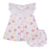 Picture of Little A Joanie Pastel Hearts Print Dress - Bright White