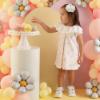 Picture of Little A Joanie Pastel Hearts Print Dress - Bright White