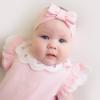 Picture of Little A Juli Pastel Hearts Frill Romper - Pink Fairy