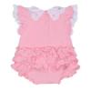 Picture of Little A Juli Pastel Hearts Frill Romper - Pink Fairy