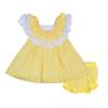 Picture of Little A Josephine Pastel Hearts Poplin Dress - Lemon Cake