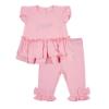 Picture of Little A Jackie Pastel Hearts Frill Legging Set - Pink Fairy