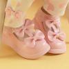 Picture of Little A Beau Double Bow T Bar Shoe  - Pink Fairy