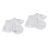 Picture of Little A Jo Pastel Hearts Broderie Anglais Ankle Socks - Bright White