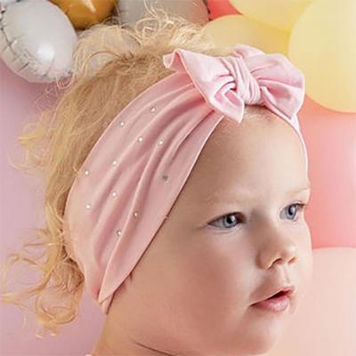 Picture of Little A Jeanie Pastel Hearts Cotton Jersey Headband - Pink Fairy