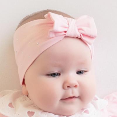 Picture of Little A Jeanie Pastel Hearts Cotton Jersey Headband - Pink Fairy