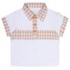 Picture of Mitch & Son Mini Samuel Gingham Trim Polo Set - Bright White 