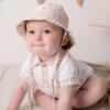 Picture of Mitch & Son Mini Samuel Gingham Trim Polo Set - Bright White 