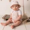 Picture of Mitch & Son Mini Sloan Check Romper - Sand