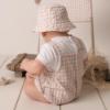 Picture of Mitch & Son Mini Sloan Check Romper - Sand