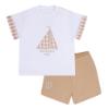 Picture of Mitch & Son Mini Skylar Gingham Boat Short Set - Sand