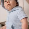 Picture of Mitch & Son Mini Santiago Terry Romper - Sky Blue