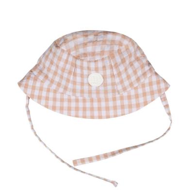 Picture of Mitch & Son Mini Sawyer Gingham Hat - Sand