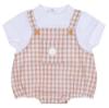 Picture of Mitch & Son Mini Sloan Check Romper - Sand