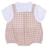 Picture of Mitch & Son Mini Sloan Check Romper - Sand