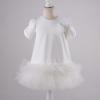 Picture of Daga Girls Ceremony Tulle Hem Dress - Ivory