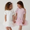 Picture of Daga Girls Ceremony Tulle Hem Dress - Ivory