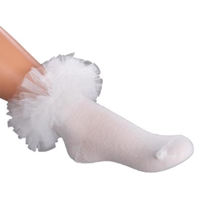 Picture of Daga Girls Ceremony Tulle Ankle Socks - Ivory