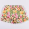 Picture of Daga Girls Heralds Of Summer Tulips Print Shorts & Tulle Top Set - White