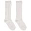 Picture of Meia Pata Girls Knee High Fish Knit Socks - White
