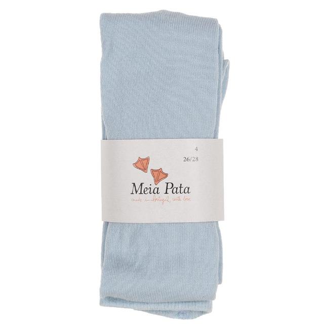 Picture of Meia Pata Plain Cotton Tights - Baby Blue