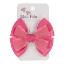 Picture of Meia Pata Satin & Tulle Double Bow Hairclip - Carmine Fuchsia Pink