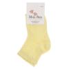 Picture of Meia Pata Girls Openwork Knit Ankle Socks - Lemon Yellow