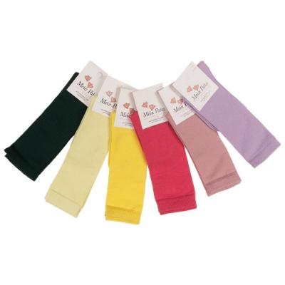 Picture of Meia Pata Girls Knee High Plain Socks - Dark Pink