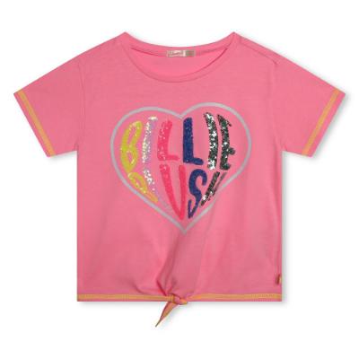 Picture of Billieblush Sequin Logo T-shirt - Pink