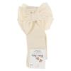 Picture of Meia Pata Extra Large Velvet Bow Knee Socks - Pearl Cream