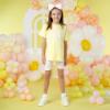 Picture of A Dee Loraine Chic Chevron Cycling Shorts Set - Lemon Cake
