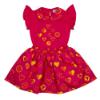 Picture of A Dee Molly Love Hearts  AOP Print Mixed Dress - Hot Pink