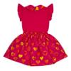 Picture of A Dee Molly Love Hearts  AOP Print Mixed Dress - Hot Pink