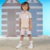 Picture of Mitch & Son Sandy Shores Tate Gingham Polo Set - Sand