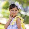 Picture of Abuela Tata Girls Gingham Print Ruffle Dress - Lilac