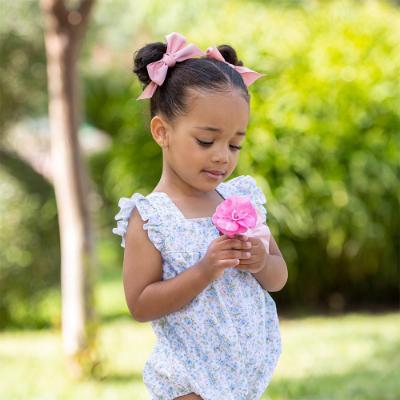 Picture of Abuela Tata Baby Girls Floral Romper - Blue Pink