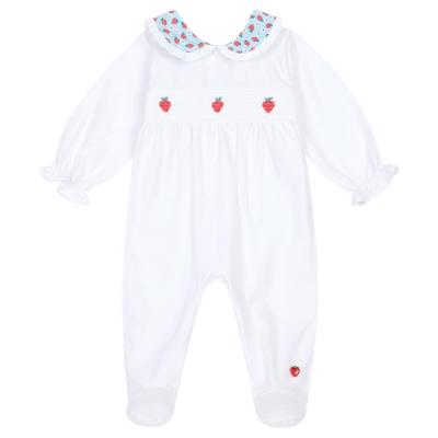 Picture of Deolinda Baby Girls Picnic  All In One - White
