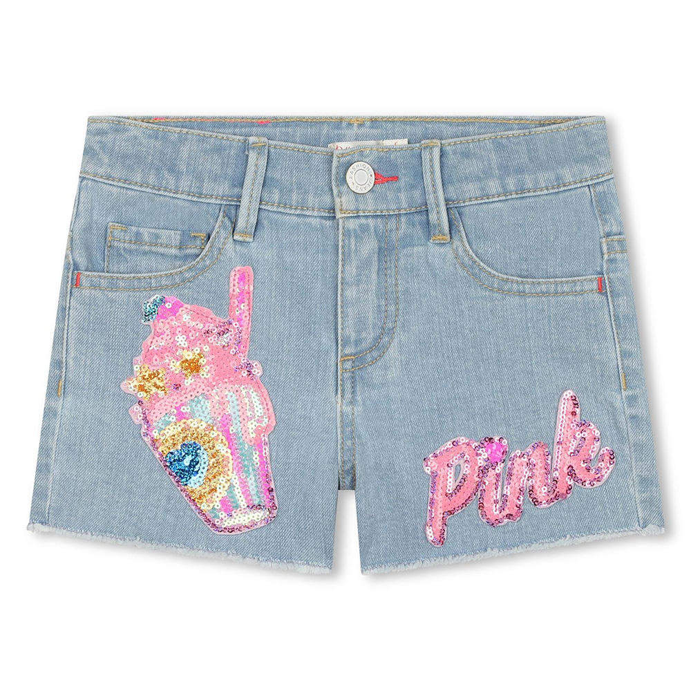 Billieblush glitter-detailed shorts - Pink